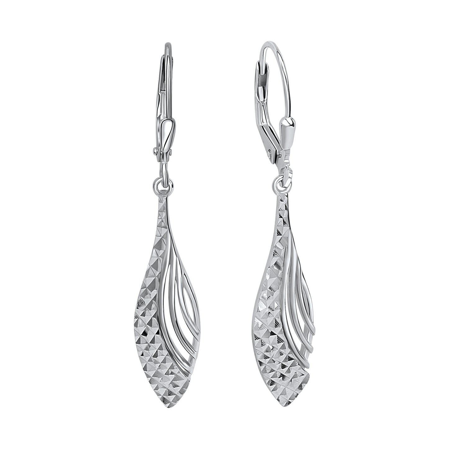 Ohrhänger 925 Silber glanz/diamantiert