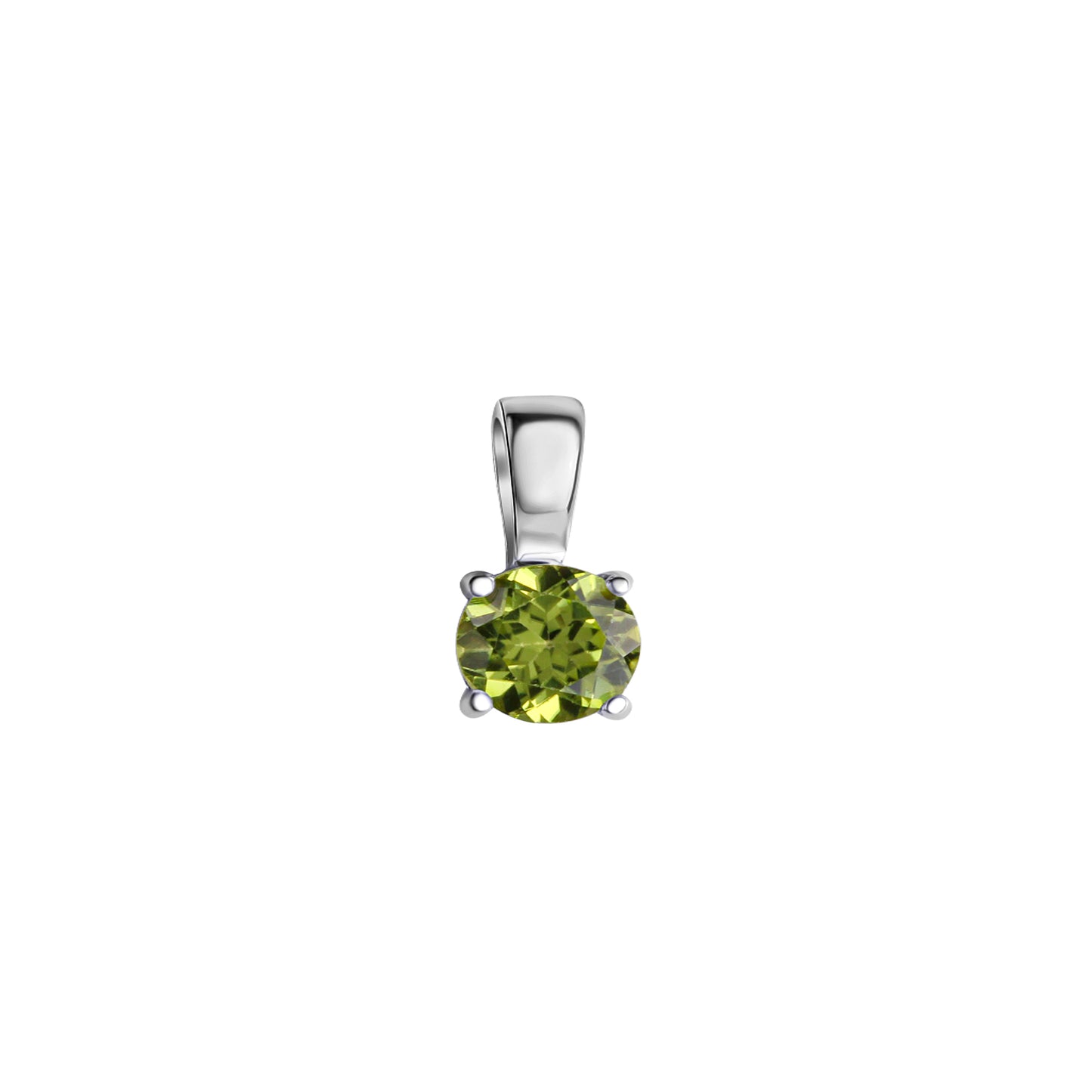 Anhänger 925-Sterling Silber rhodiniert Peridot