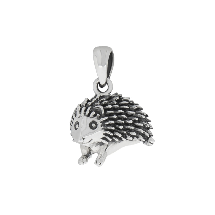 Anhänger 925/- Sterling Silber oxidiert Igel