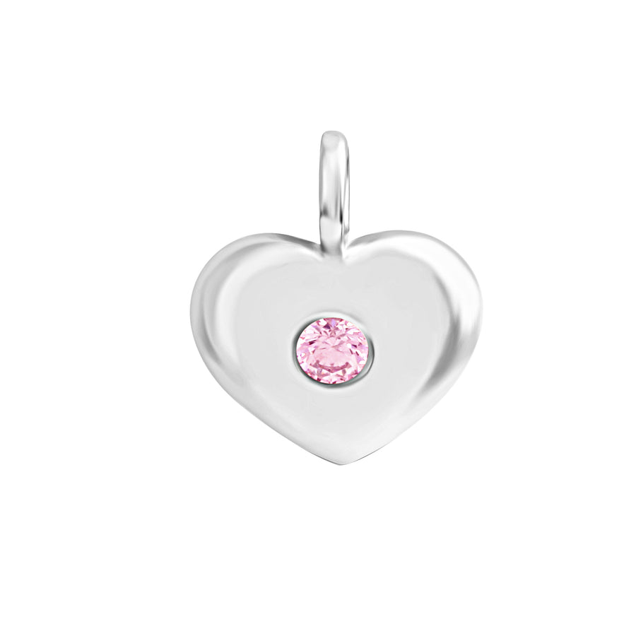 Anhänger 925/-Sterling Silber rhodiniert Herz Zirkonia