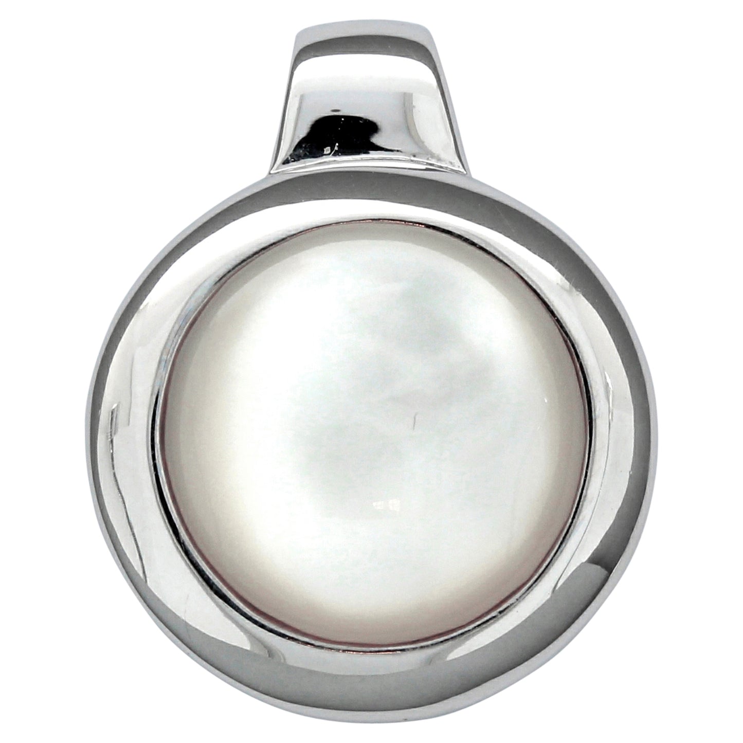 Anhänger 925/- Sterling Silber rhodiniert Perlmutt
