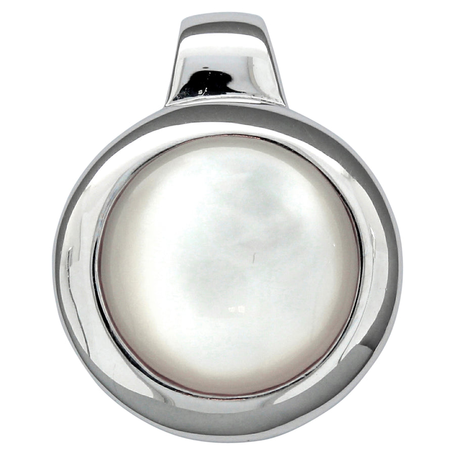 Anhänger 925/- Sterling Silber rhodiniert Perlmutt