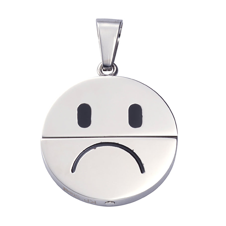 Anhänger Edelstahl Smiley