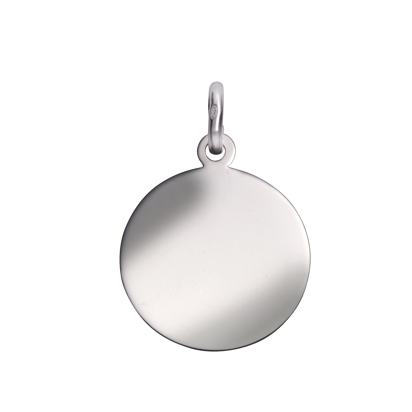 Anhänger 925/- Sterling Silber rhodiniert Silberplatte 22mm