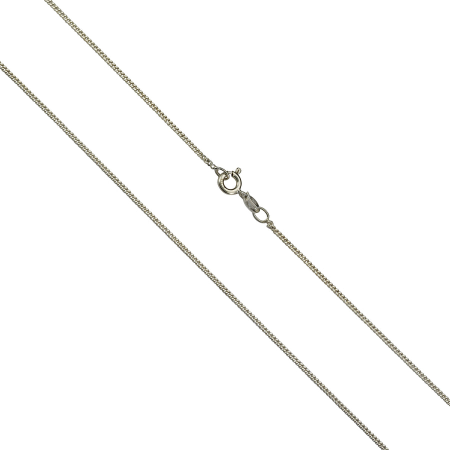 Kette 925 Sterling Silber rhodiniert Panzerkette 40cm