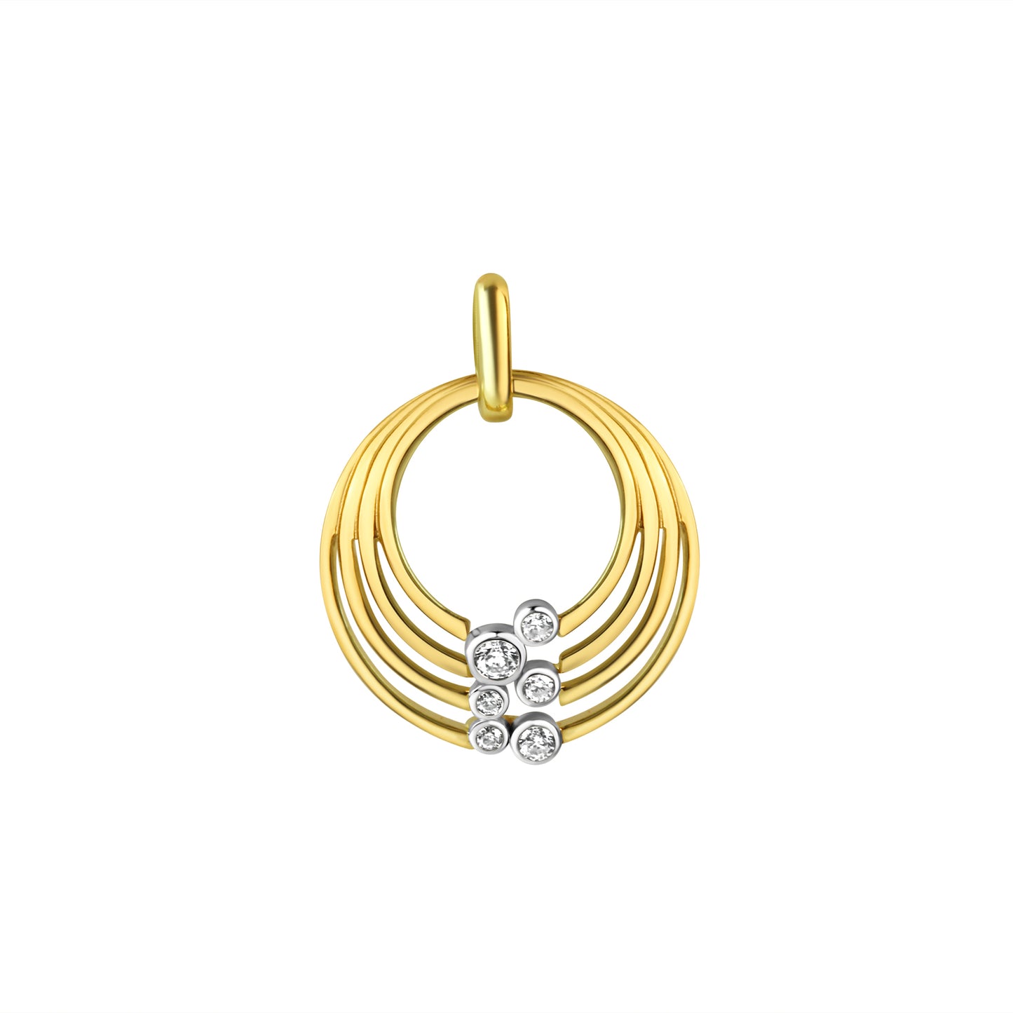 Anhänger 925/- Sterling Silber vergoldet bicolor