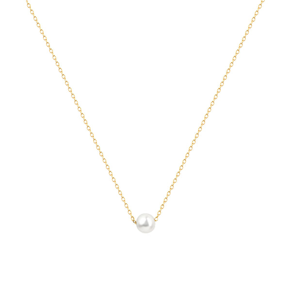 Kette 925/- Sterling Silber vergoldet Perle