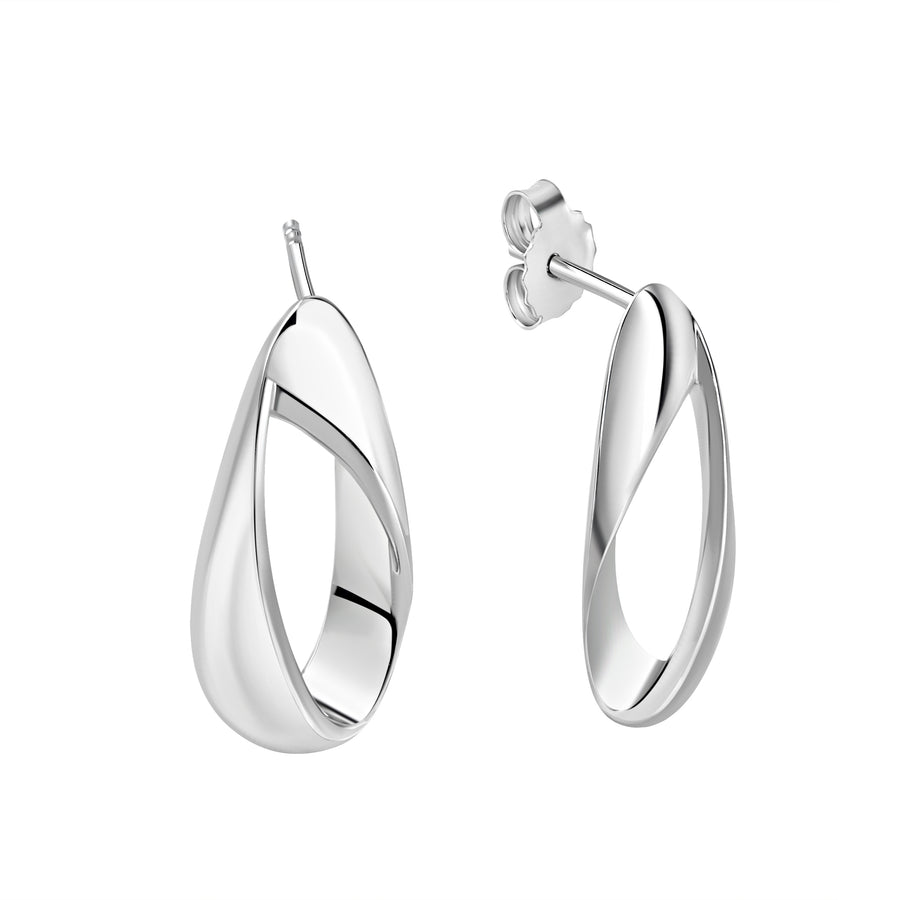 Ohrhänger 925/- Sterling Silber rhodiniert glanz