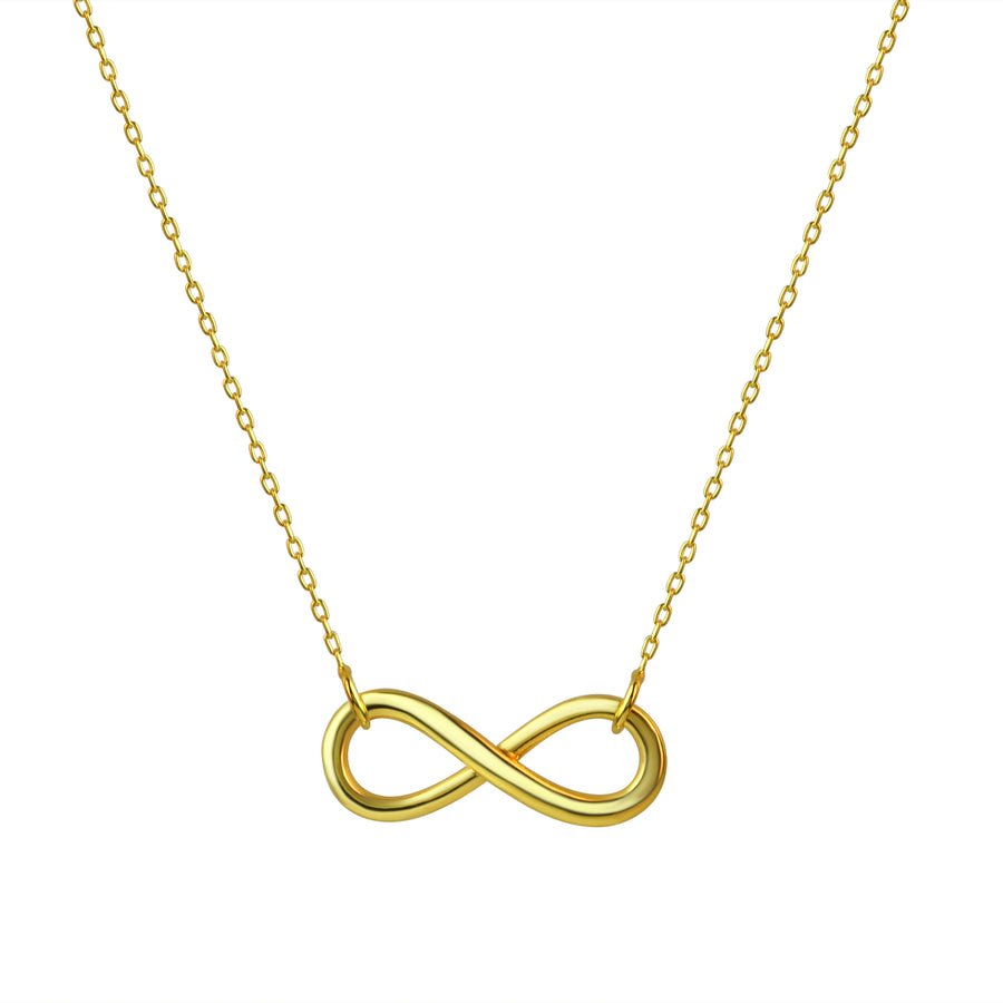Kette 925/- Sterling Silber vergoldet Infinity