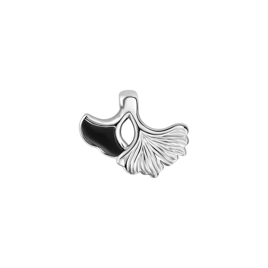 Anhänger 925/- Sterling Silber rhodiniert Gingko