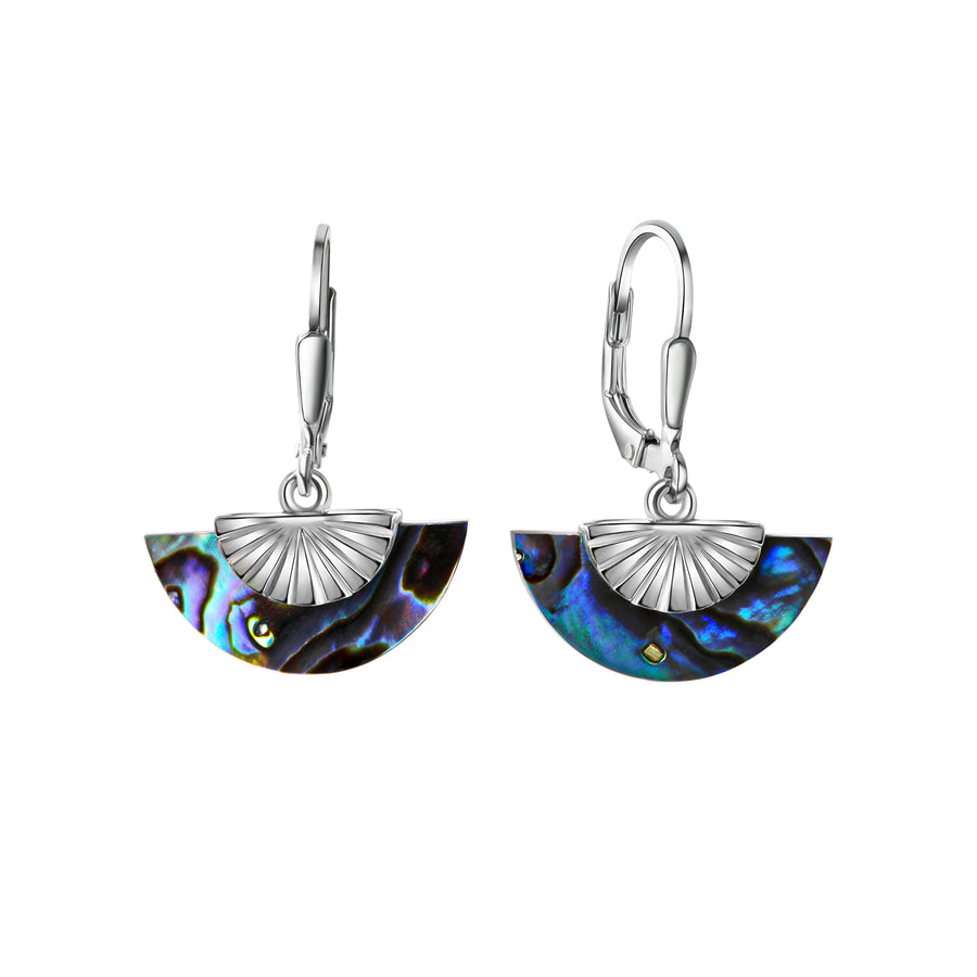Ohrhänger 925/- Sterling Silber rhodiniert Abalone