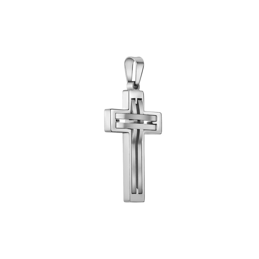 Anhänger Edelstahl Kreuz