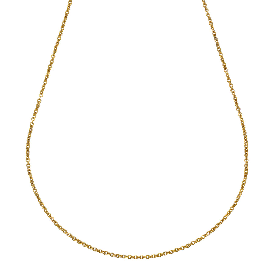 Kette Edelstahl gelb PVD beschichtet Rundanker 50cm