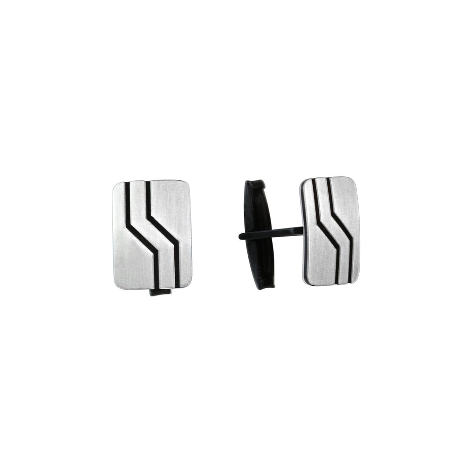 Manschettenknöpfe 925/- Sterling Silber oxidiert