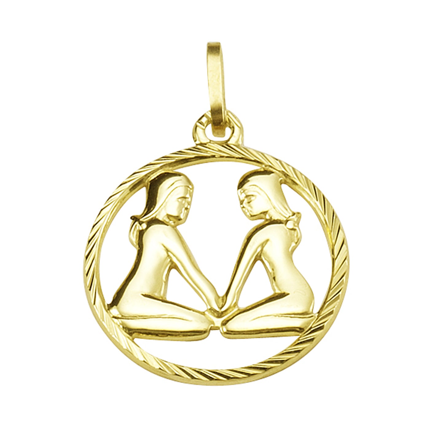 Anhänger 333/- Gelbgold Sternzeichen Zwillinge