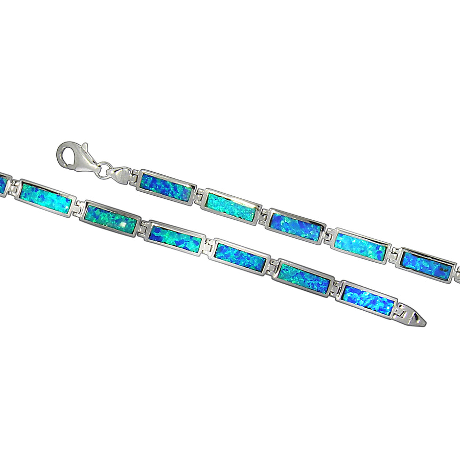 Giada Armband – 925 Sterlingsilber rhodiniert mit Opal (synthetisch)