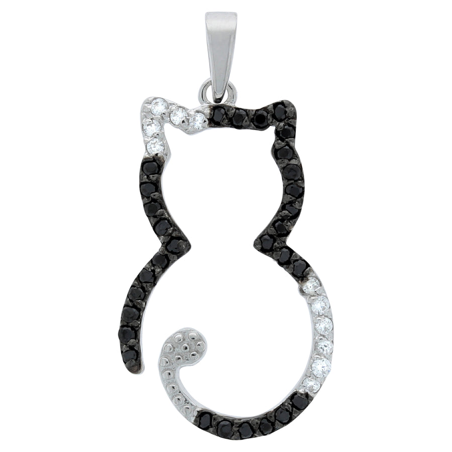 Anhänger 925 Silber Katze
