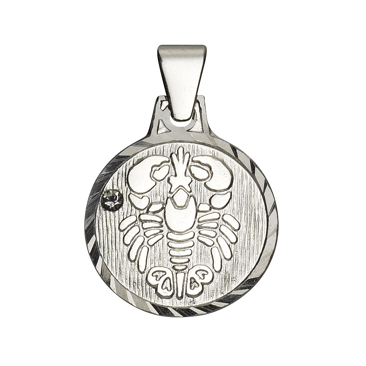 Anhänger 925/- Sterling Silber rhod. Krebs