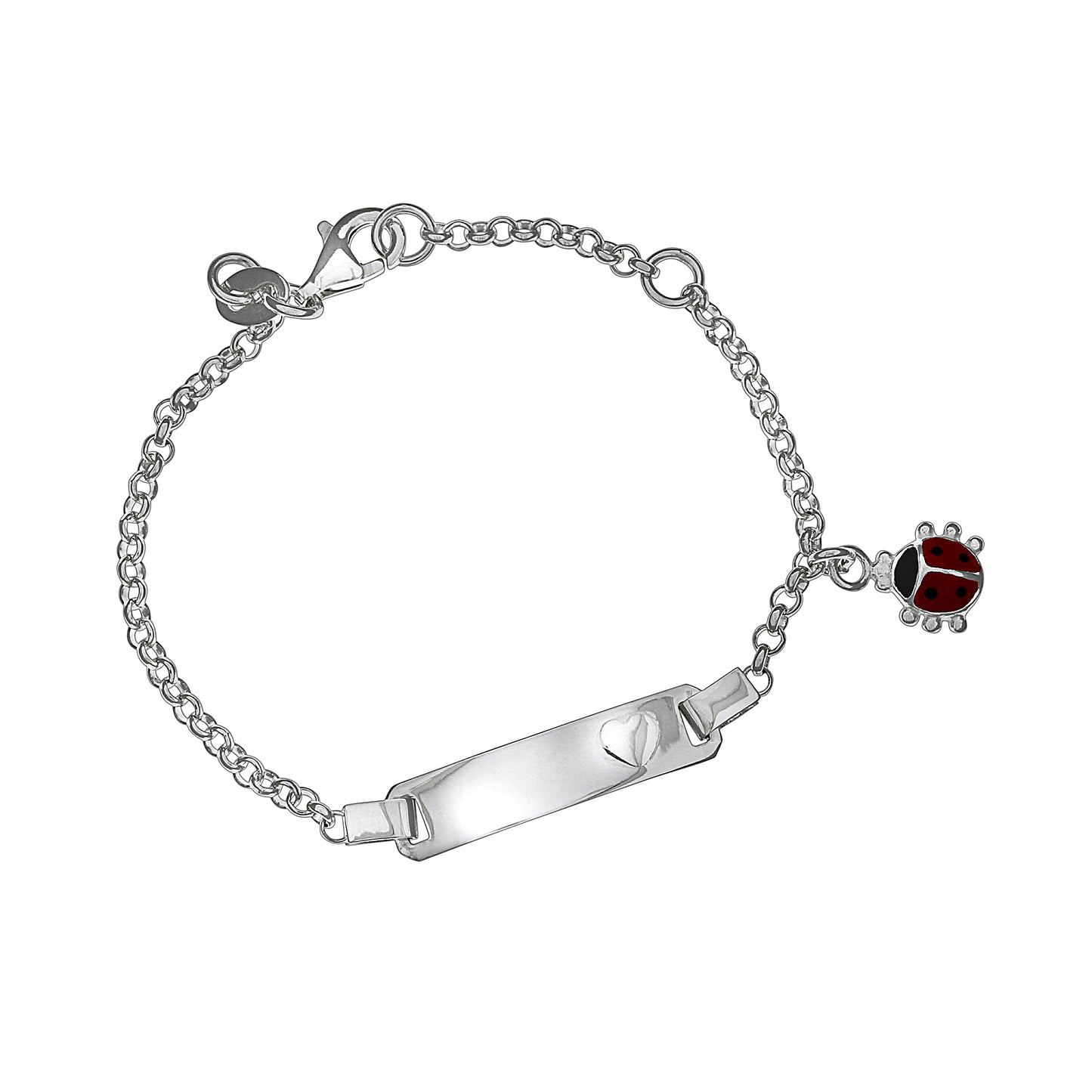Armband 925 Silber Gravur Marienkäfer