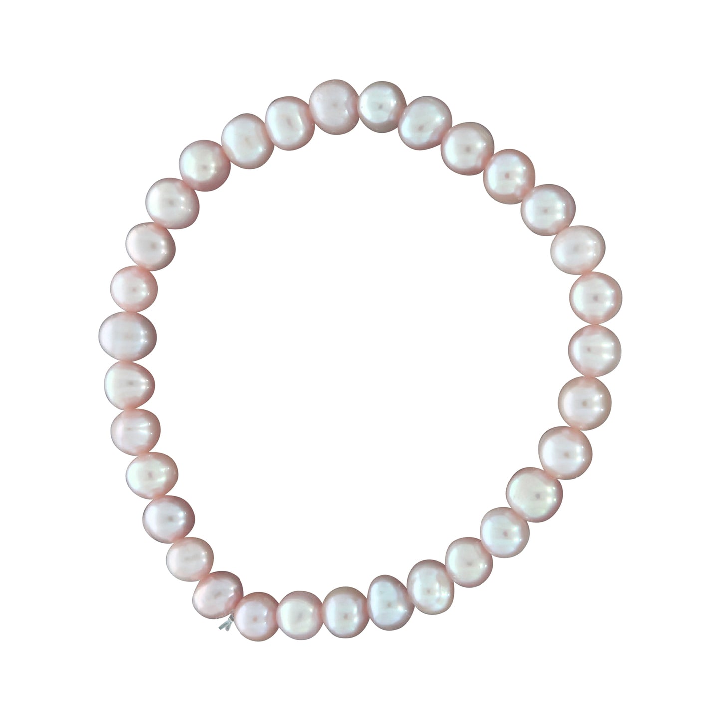 Armband Süßwasserzuchtperlen pink 6mm