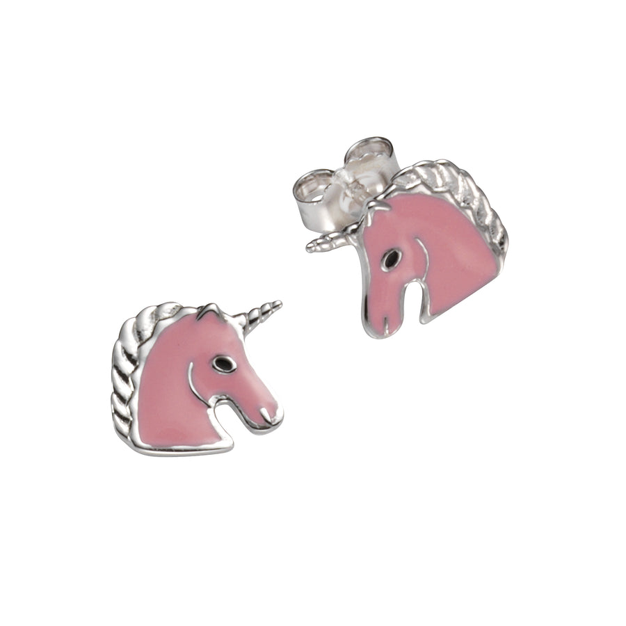 Ohrstecker 925/- Sterling Silber Einhorn