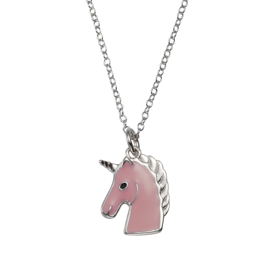 Anhänger mit Kette 925/- Silber Einhorn