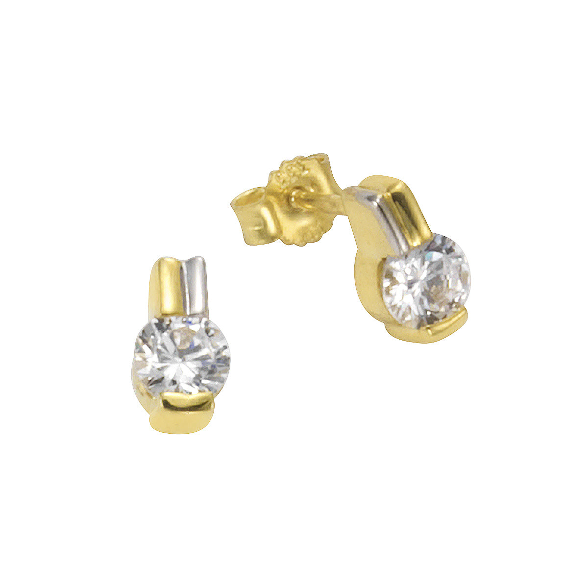 Ohrstecker 333/- Gelbgold Zirkonia