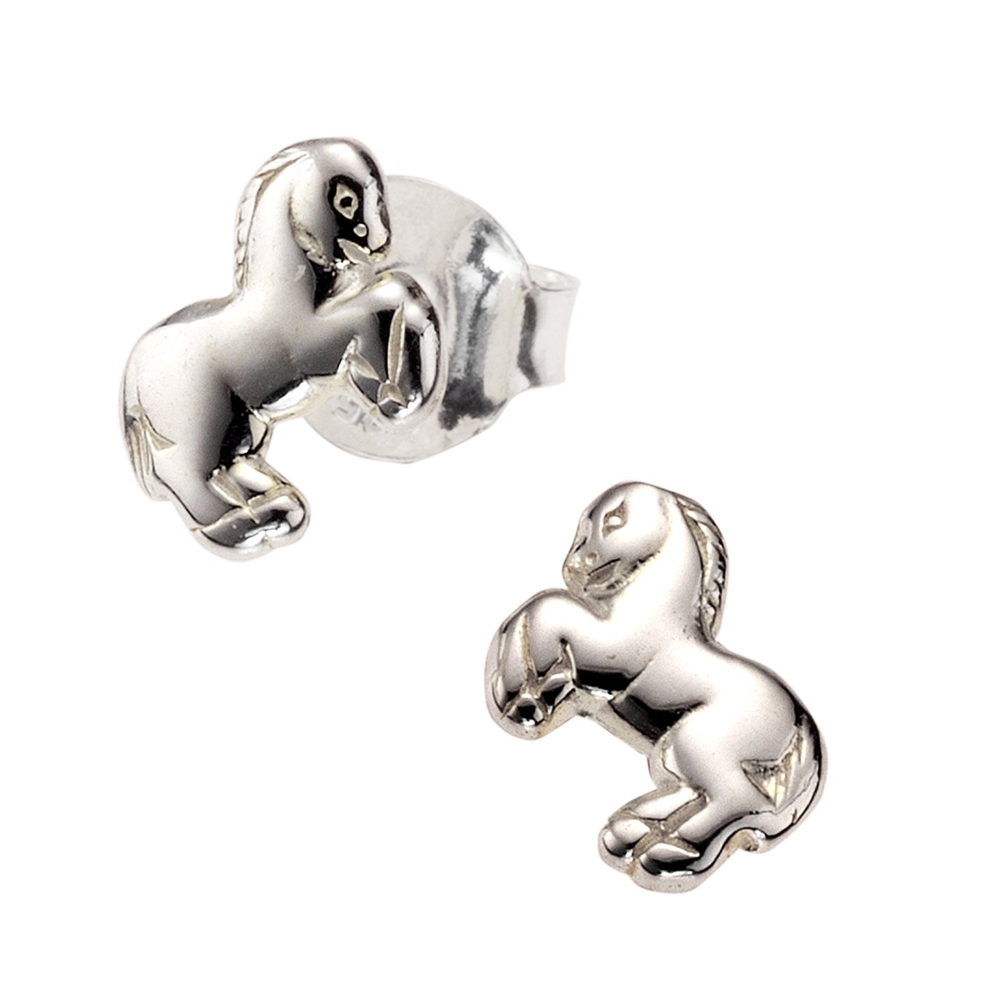 Ohrringe 925 Sterling Silber Pferd