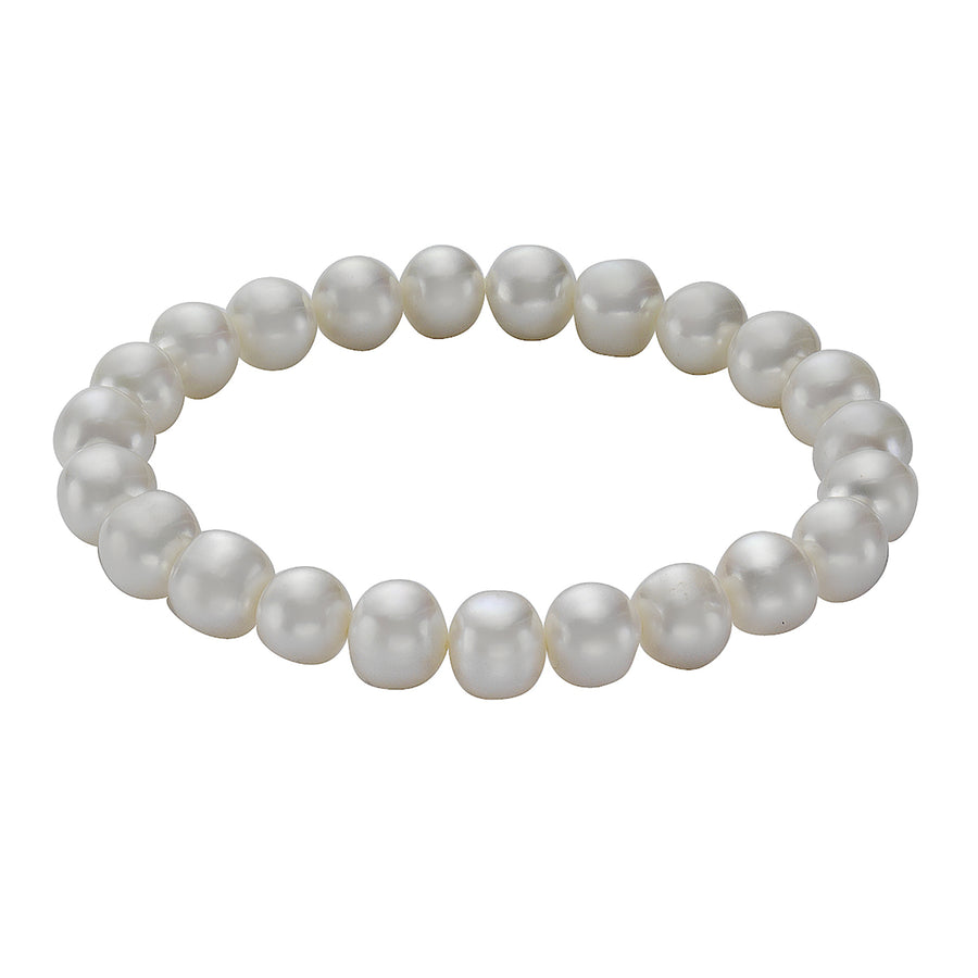 Armband Süßwasserzuchtperlen weiß 8-8,5mm