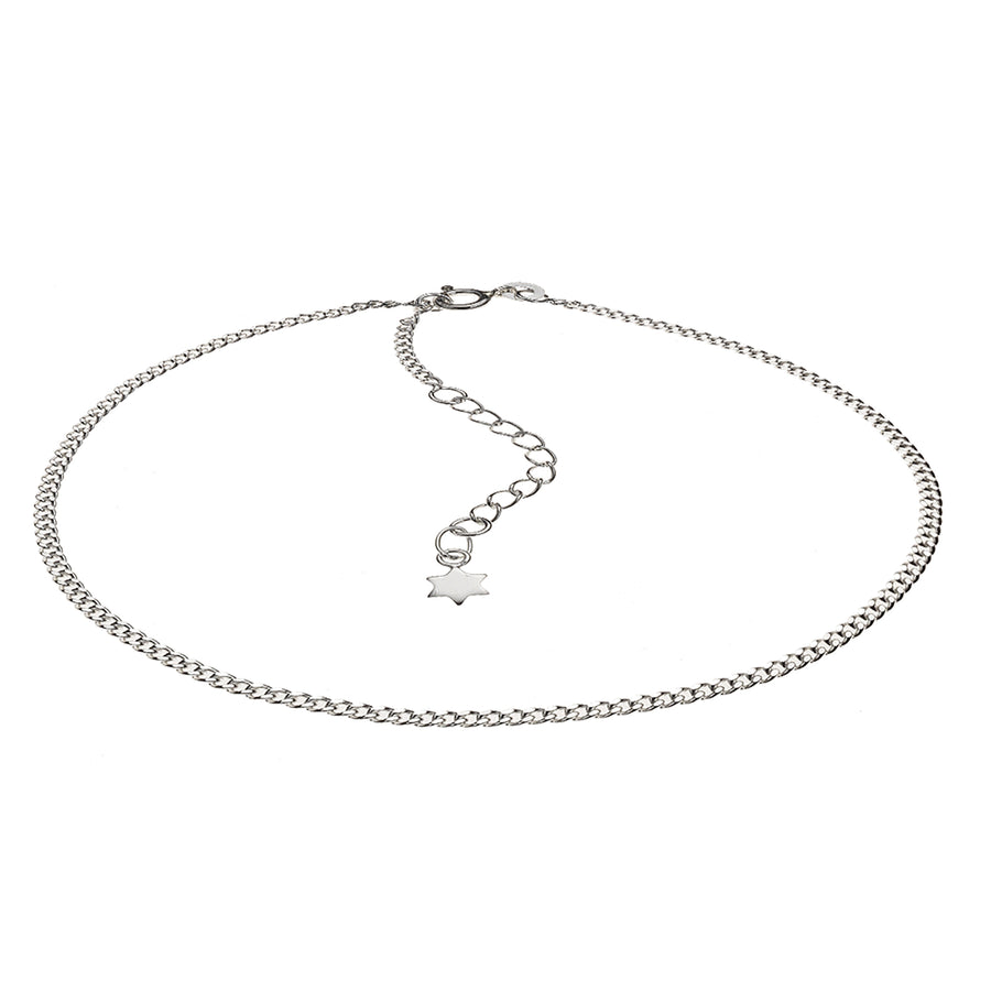 Fusskette 925 Silber Stern Motiv