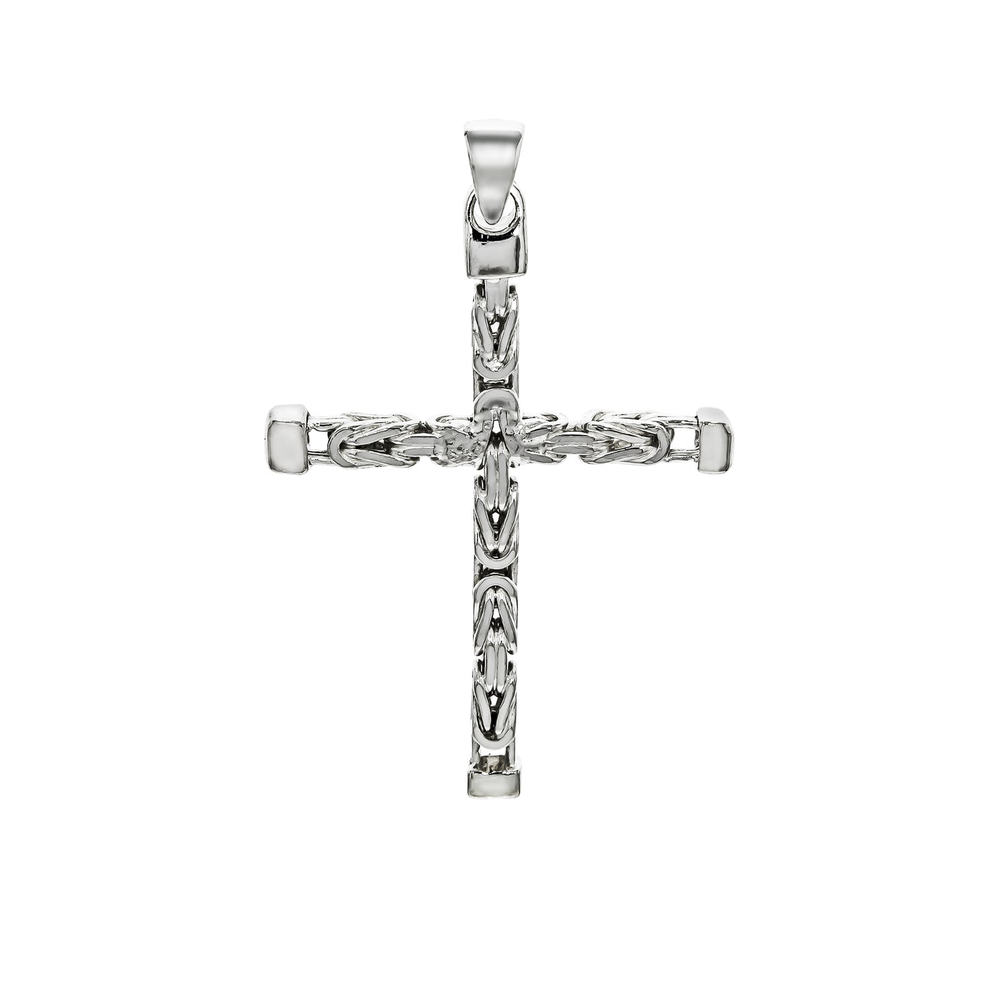 Anhänger Silber 925 Kreuz-Motiv Königskette poliert 62mm