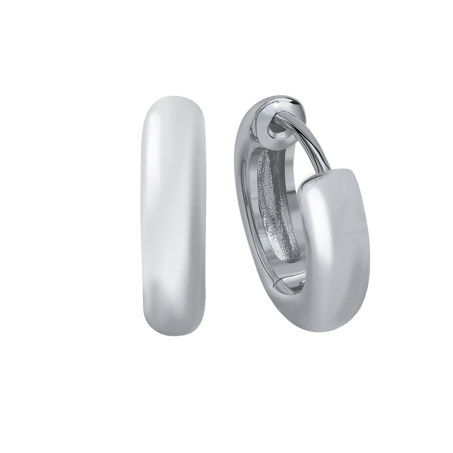 Creolen 925 Silber rhodiniet