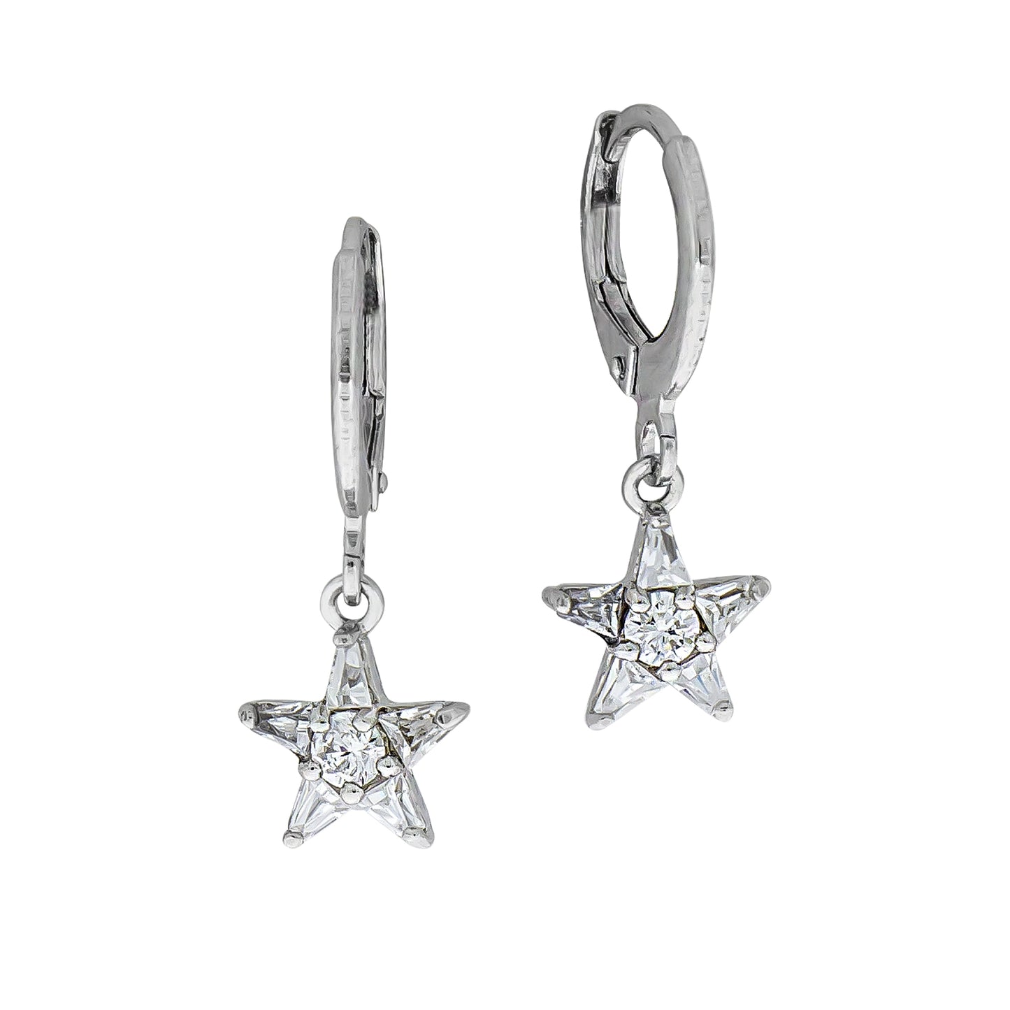 Ohrhänger Silber 925 Zirkonia weiß
