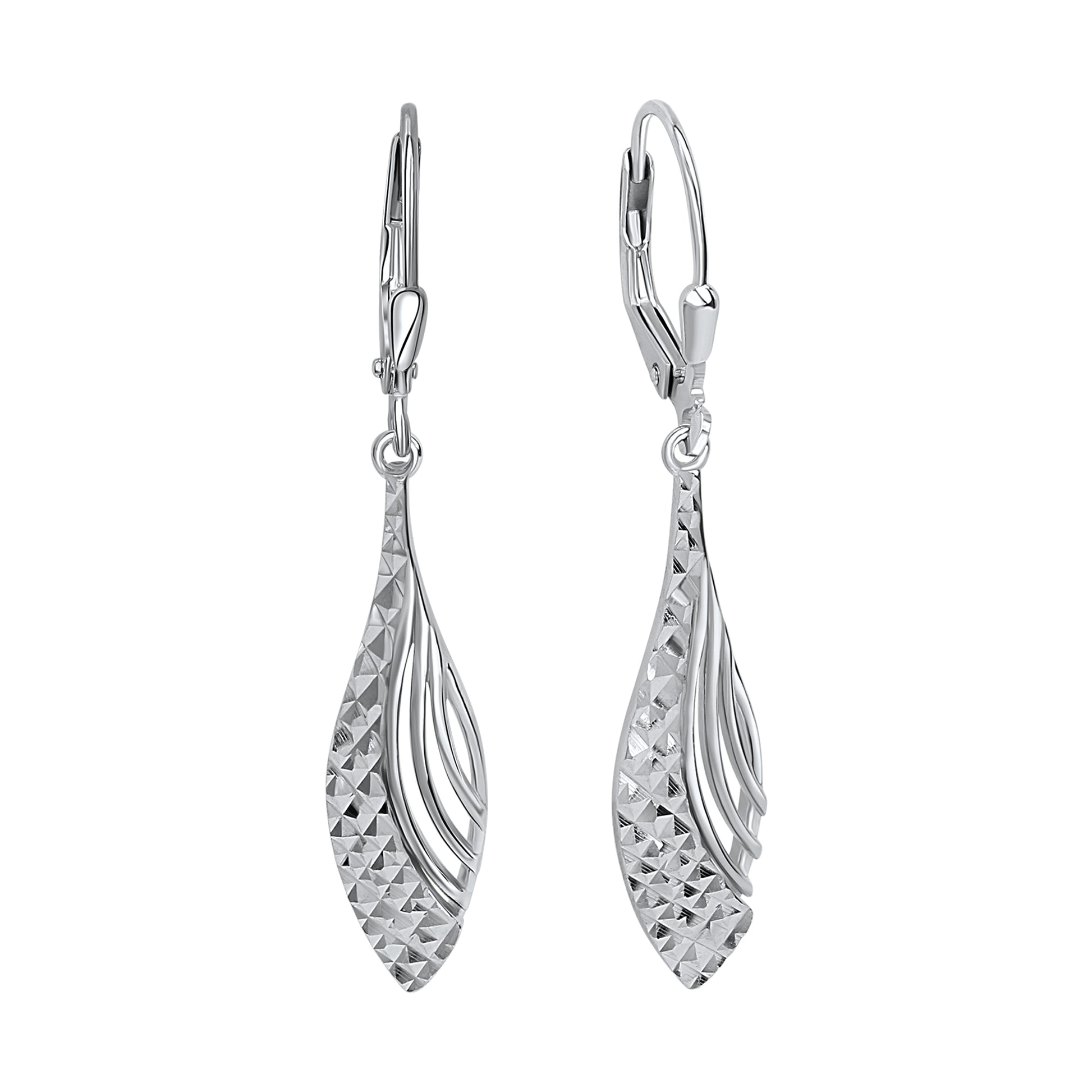 Ohrhänger 925 Silber glanz/diamantiert