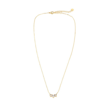 Round 3 Diamonds Edelstahl Kette