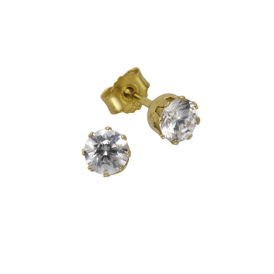 Brina Ohrstecker – 333 Gelbgold mit Zirkonia