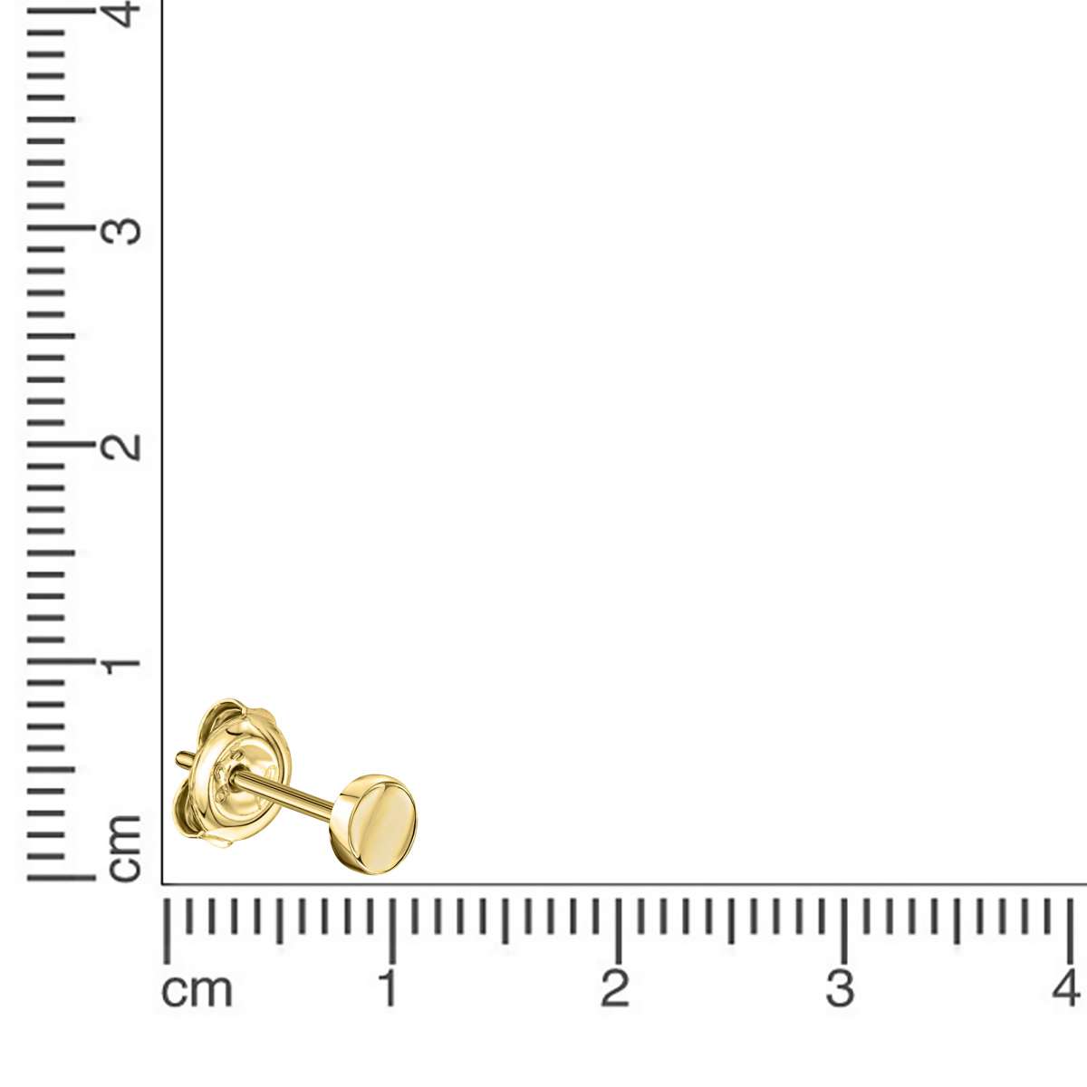 Ohrstecker 333 Gelbgold glänzend