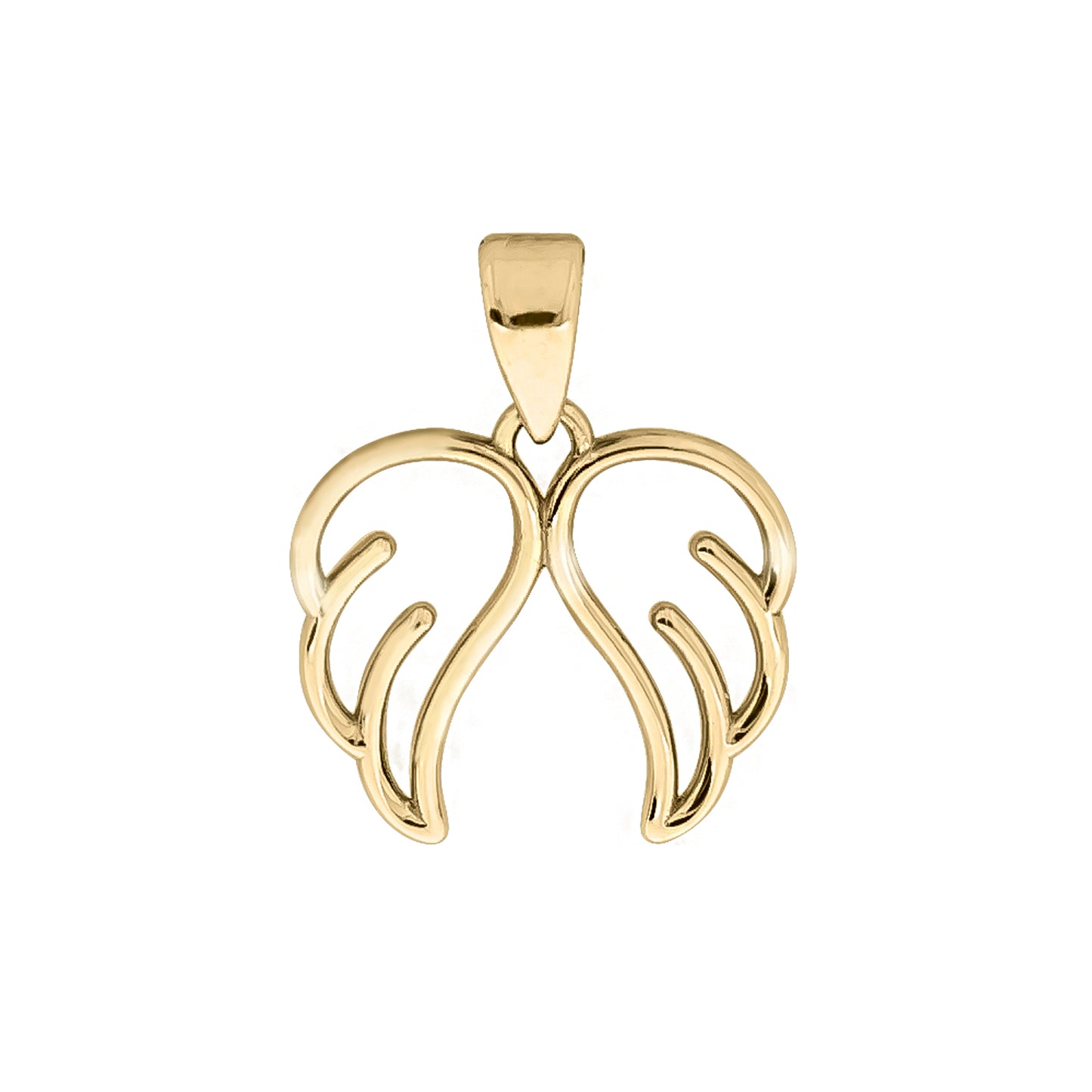 Anhänger 375 Gelbgold Motiv Engelsflügel