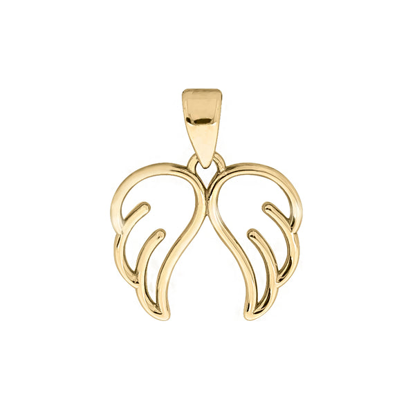 Anhänger 375 Gelbgold Motiv Engelsflügel