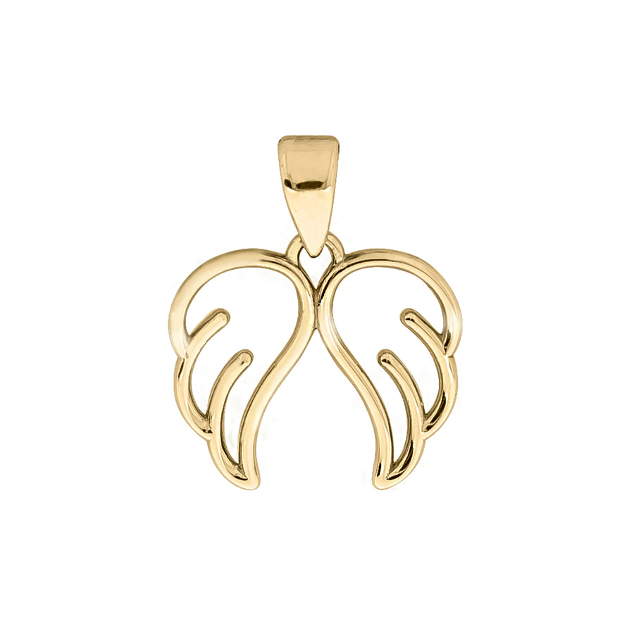 Anhänger 375 Gelbgold Motiv Engelsflügel