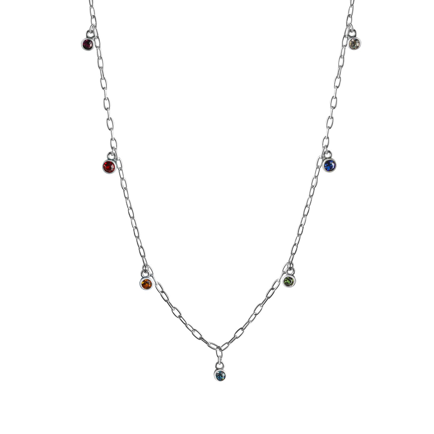 Collier 925-Sterling Silber rhodiniert