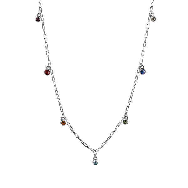 Collier 925-Sterling Silber rhodiniert