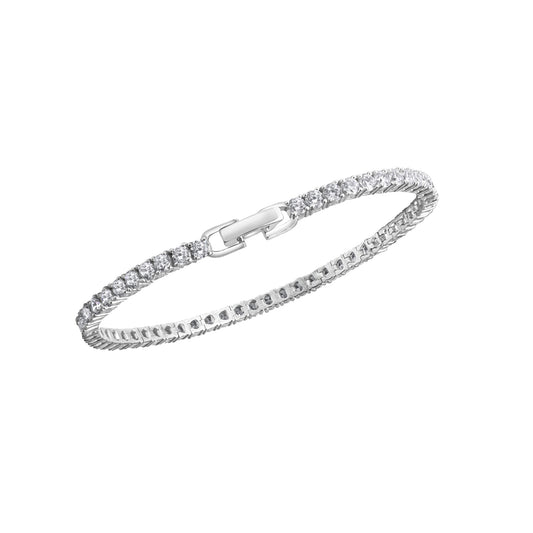Armband 925-Sterling Silber rhodiniert Zirkonia