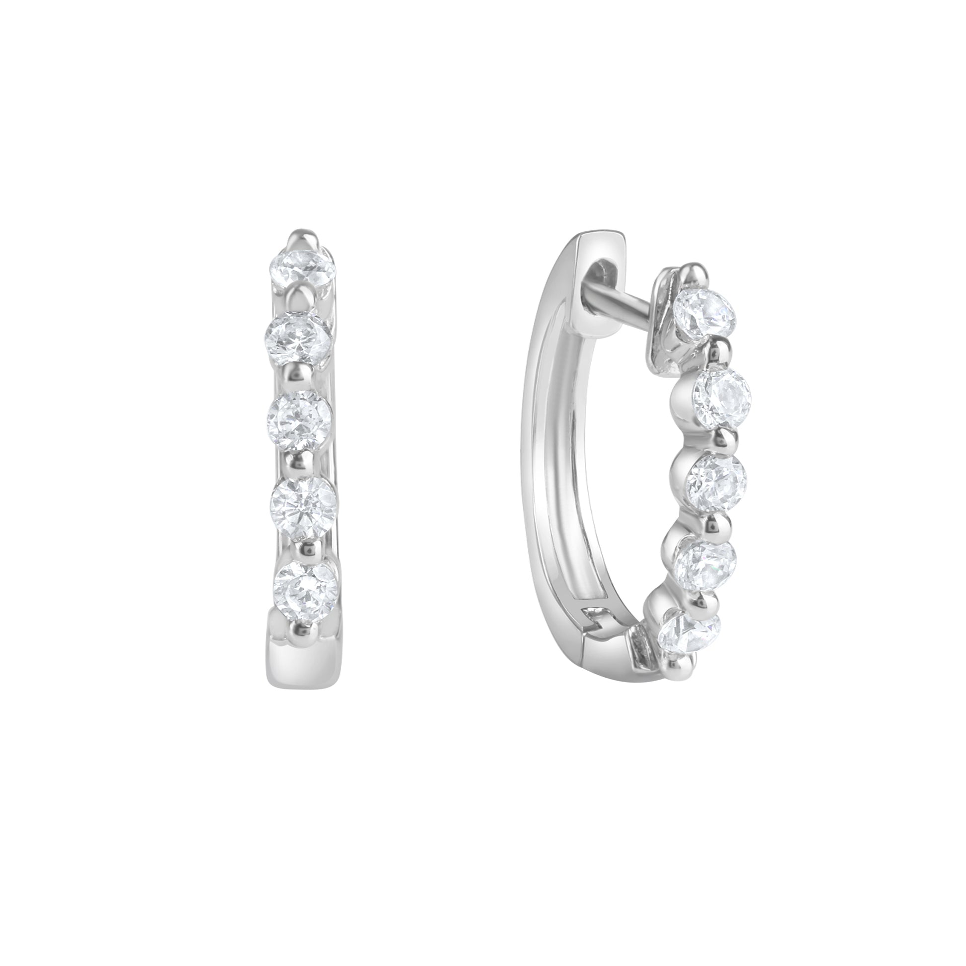 Ohrringe 925 Sterling Silber rhodiniert Zirkonia