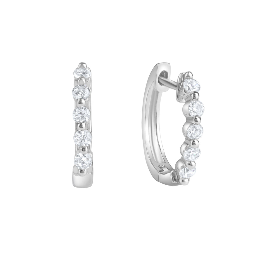Ohrringe 925 Sterling Silber rhodiniert Zirkonia