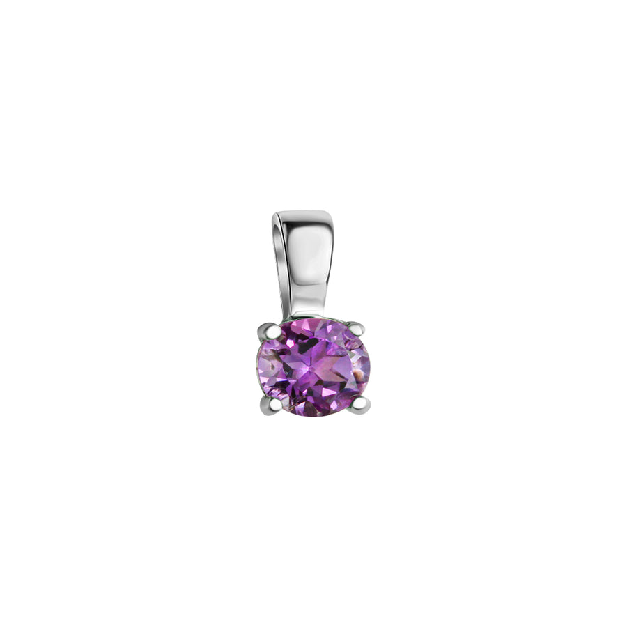 Anhänger 925-Sterling Silber rhodiniert Amethyst