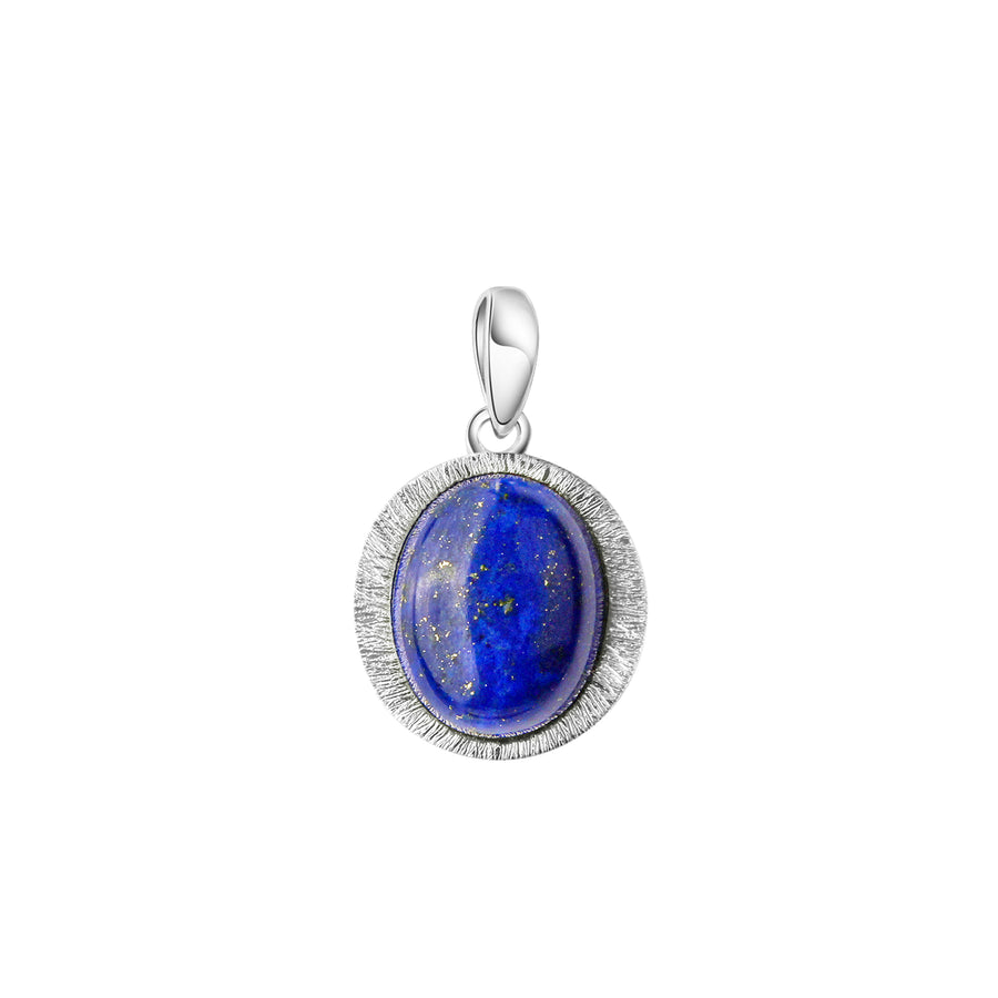 Anhänger 925-Sterling Silber rhodiniert Lapislazuli