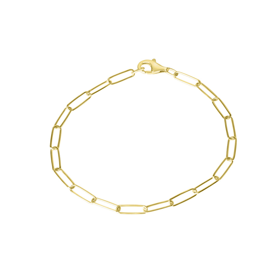 Armband 925/- Sterlingsilber Gliederarmband glanz weiß