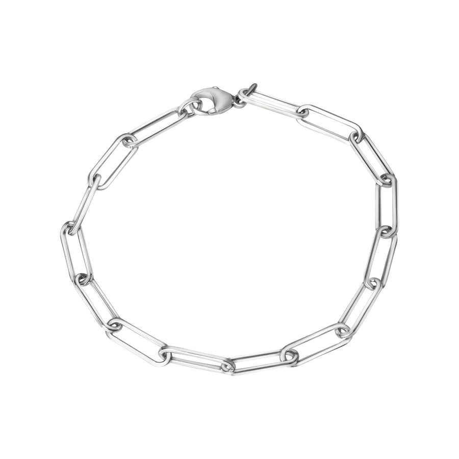 Armband 925/- Sterlingsilber Gliederarmband glanz rhodiniert
