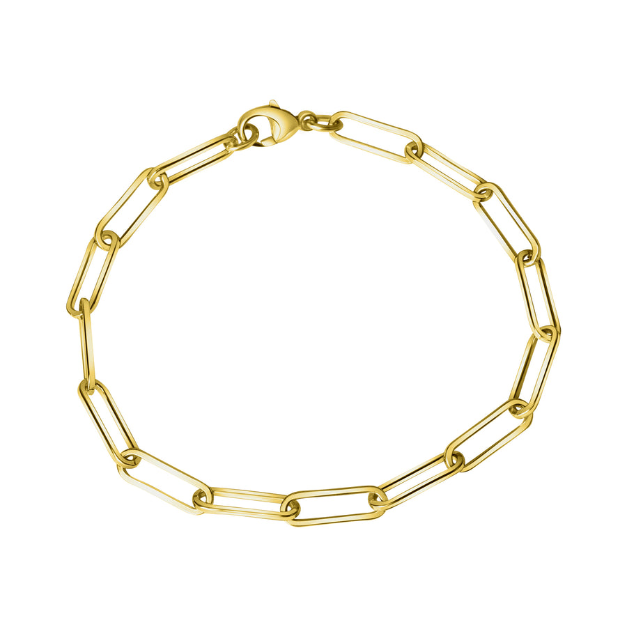 Armband 925/- Sterlingsilber Gliederarmband glanz vergoldet